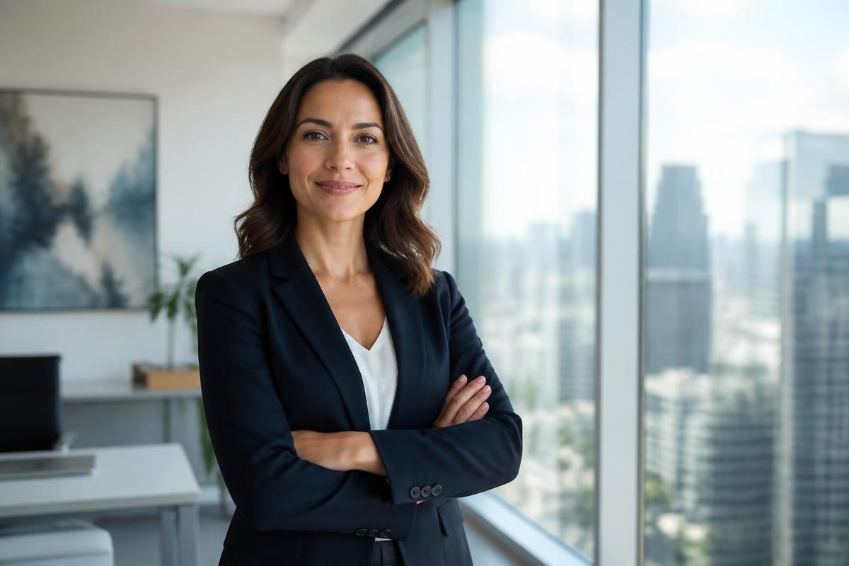 Office manager in professional setting